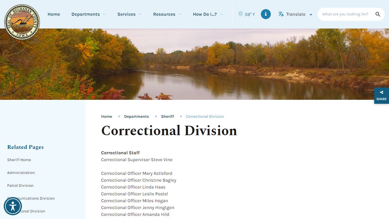 Correctional Division - Iowa